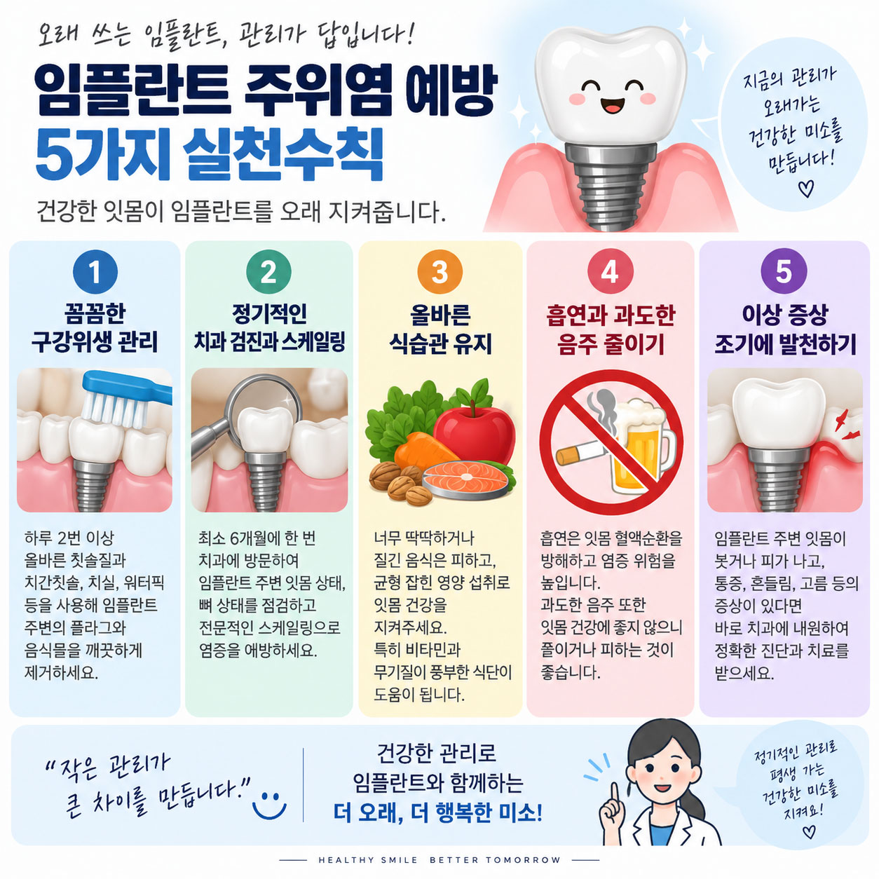 평택 임플란트 유지관리 주위염 예방 연세꿈꾸는치과 평택지제점